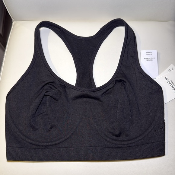 BRAND NEW - Calvin Klein Wirefree Bonded Flex Unlined Bralette - Black - Medium - Picture 7 of 8
